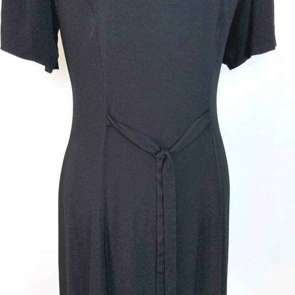 REFORMATION Wilde Puff-Sleeve Button-Front Midi Dress Goth Witchy Sz 8 - Picture 9 of 16